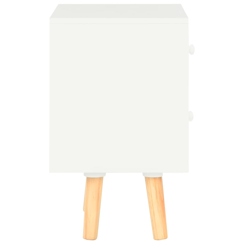 Tables de chevet 2 pcs Blanc 40 x 30 x 50 cm Pin massif - XIOS