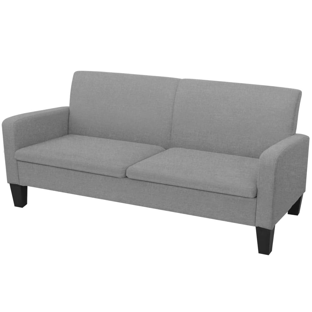 Ensemble de canapés 2 pcs tissu gris clair - XIOS