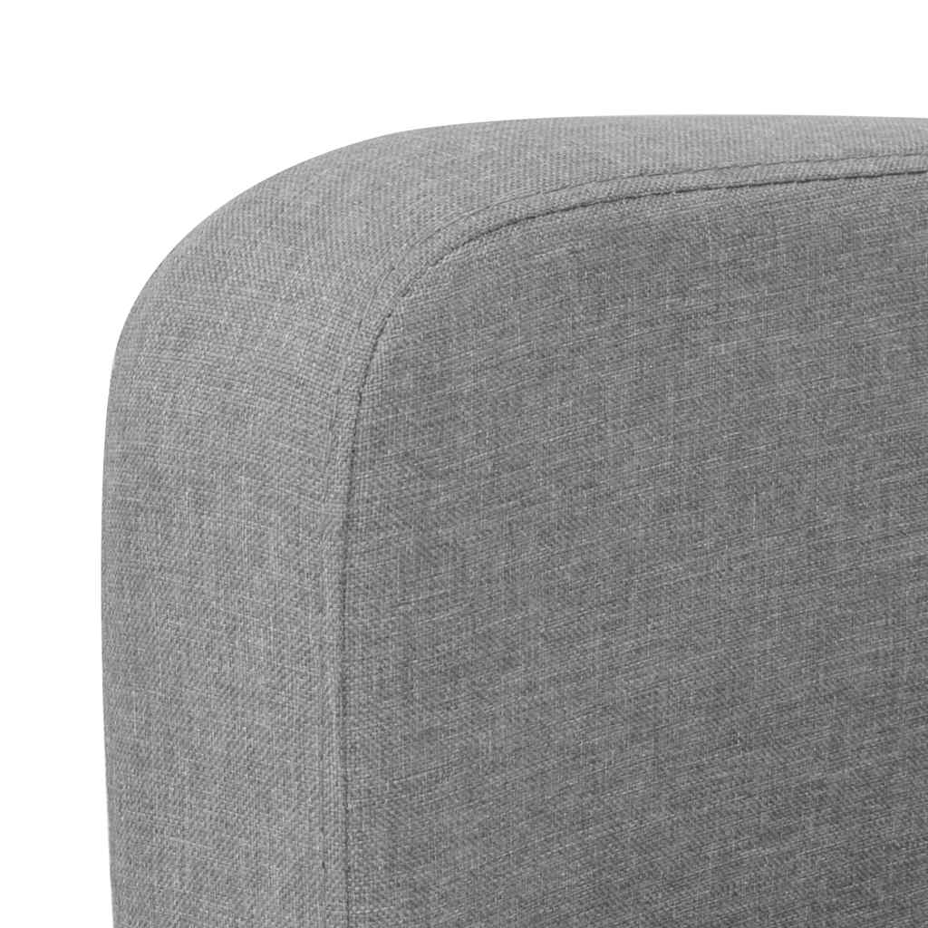 Ensemble de canapés 2 pcs tissu gris clair - XIOS