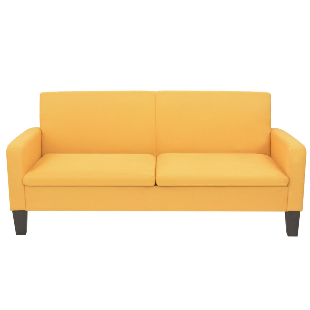 Ensemble de canapés 2 pcs Tissu Jaune - XIOS