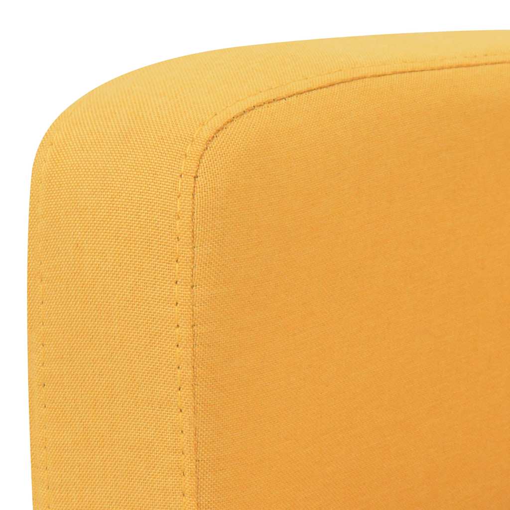 Ensemble de canapés 2 pcs Tissu Jaune - XIOS