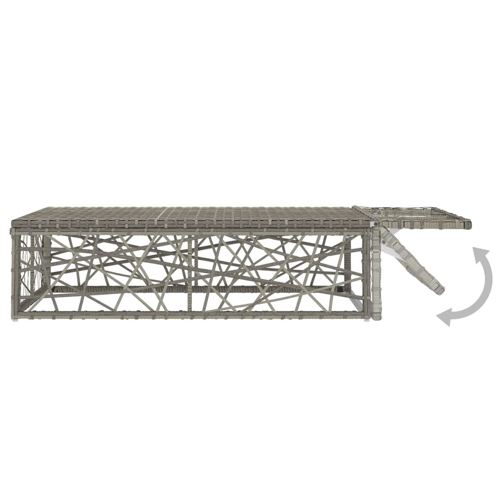 Salon de jardin 2 pcs avec coussins Résine tressée Gris - XIOS