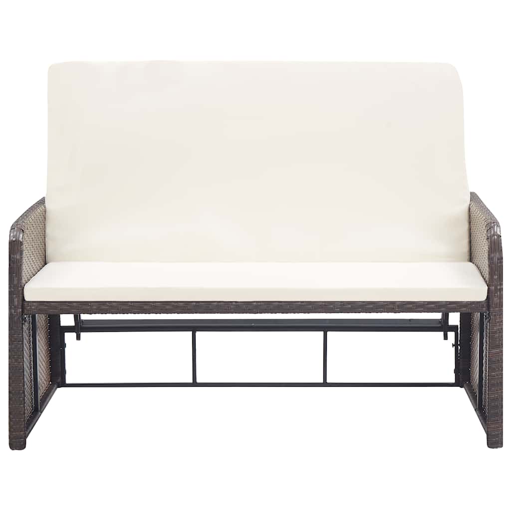 Salon de jardin 2 pcs avec coussins Résine tressée Marron - XIOS