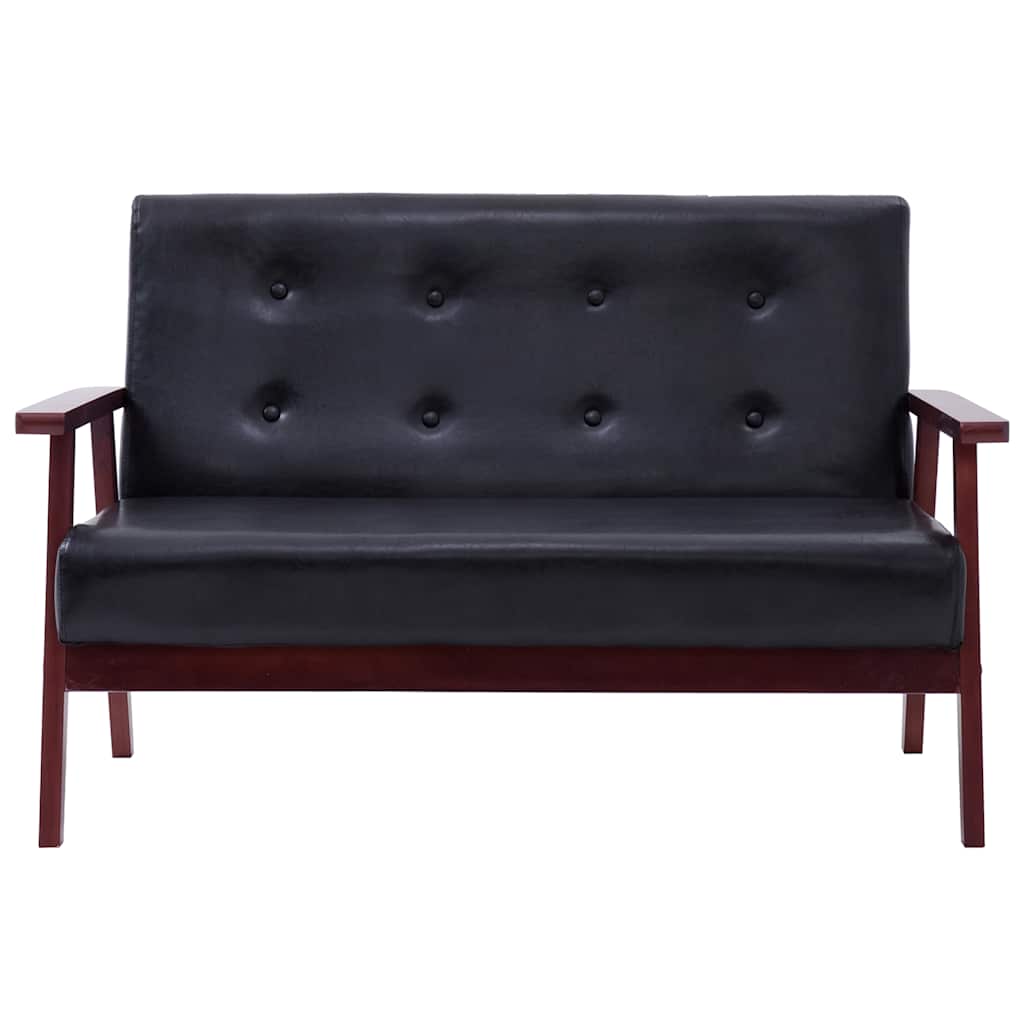 Ensemble de canapés 2 pcs Noir Similicuir - XIOS