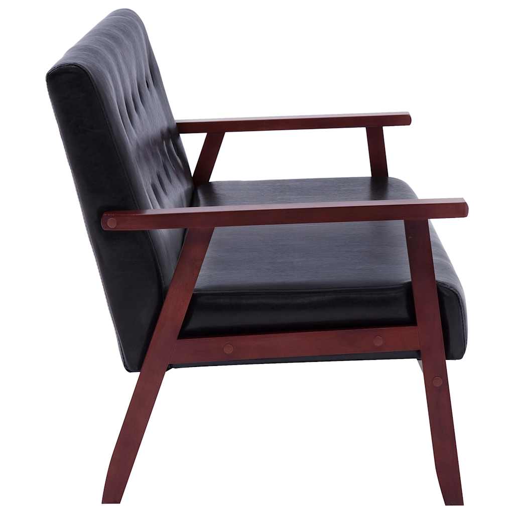 Ensemble de canapés 2 pcs noir similicuir - XIOS
