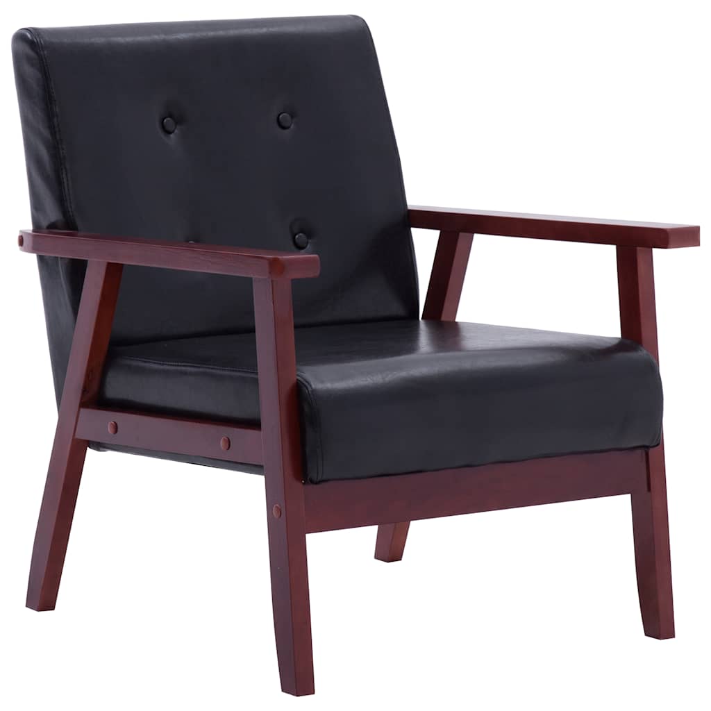 Ensemble de canapés 2 pcs noir similicuir - XIOS