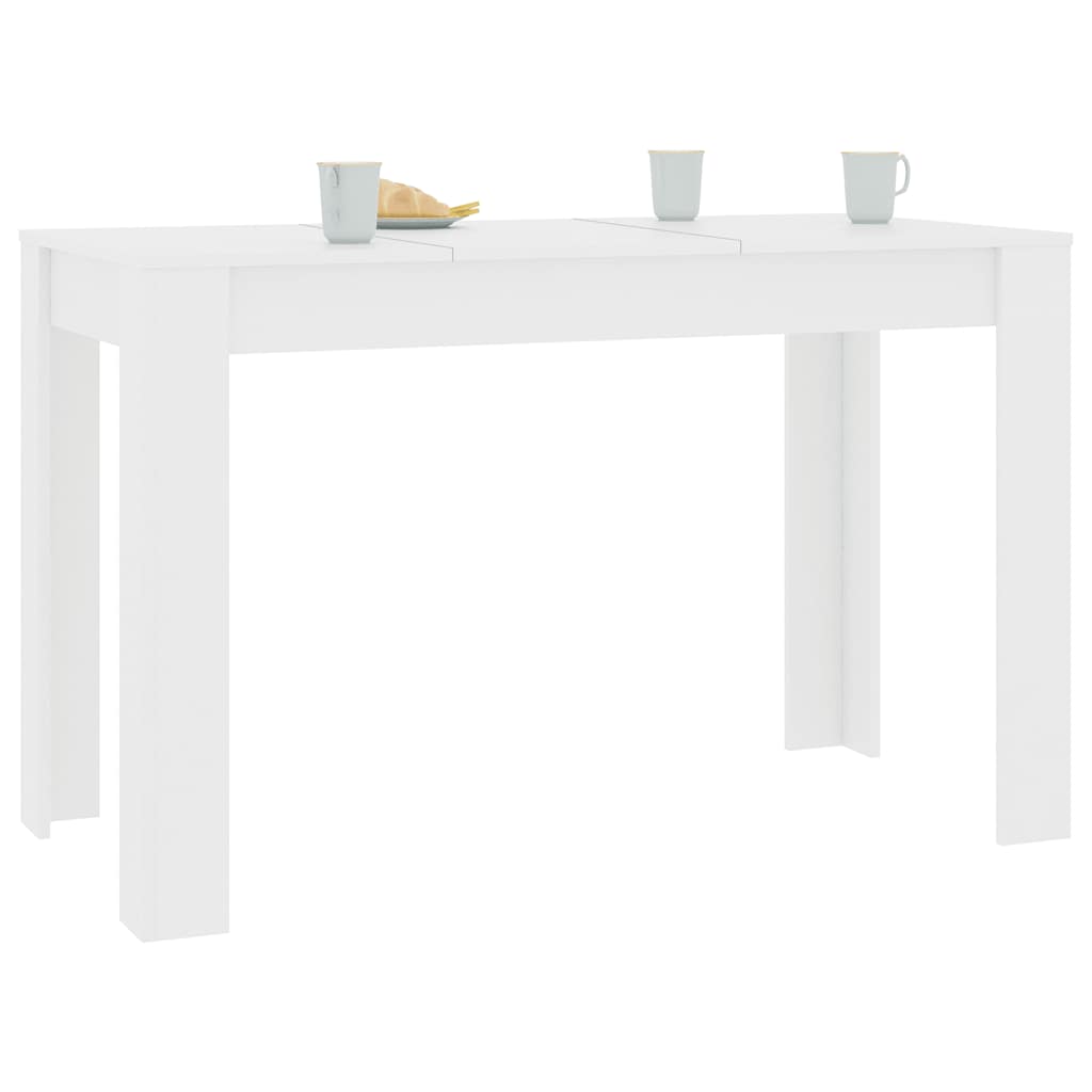 Table à manger Blanc 120x60x76 cm Bois d'ingénierie - XIOS