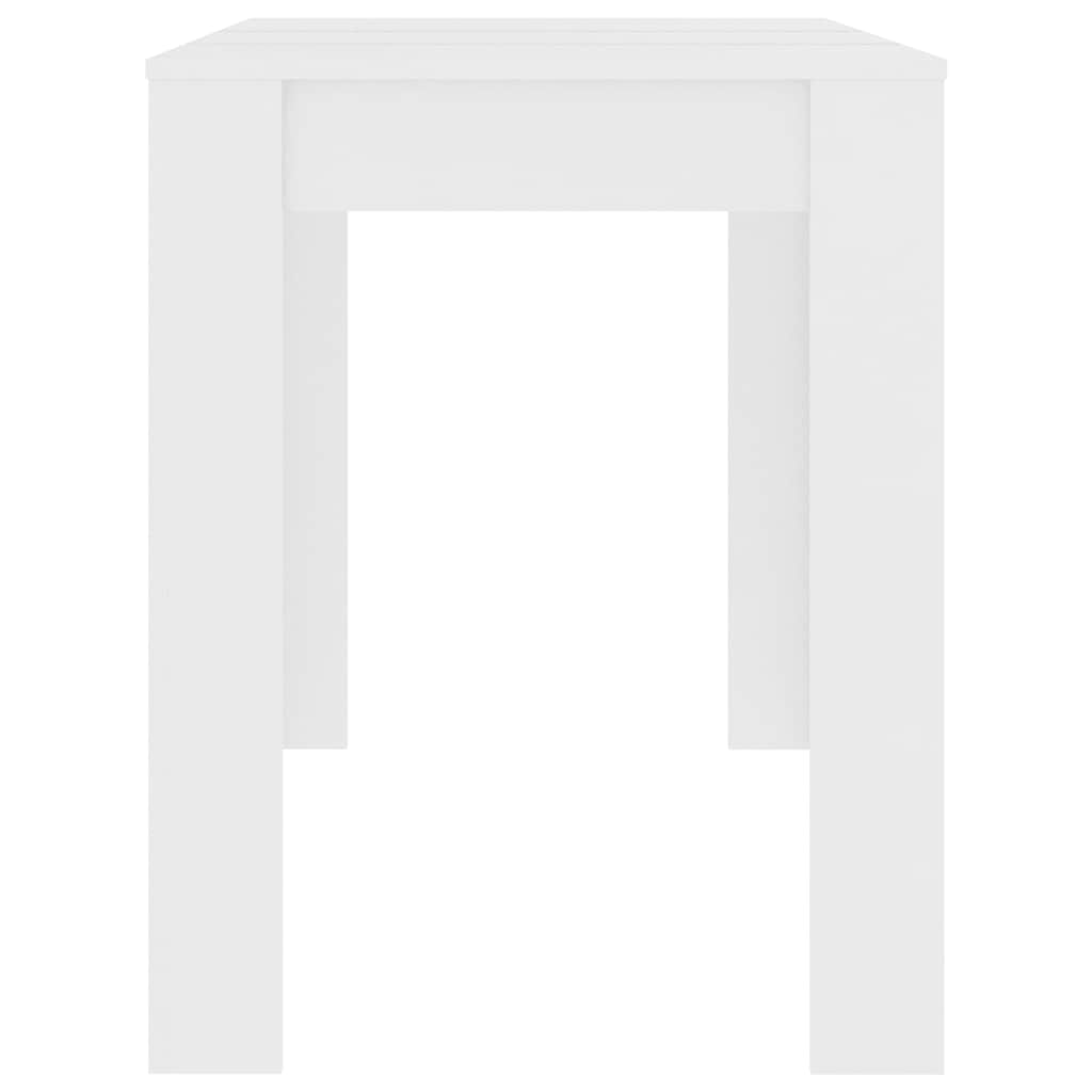 Table à manger Blanc 120x60x76 cm Bois d'ingénierie - XIOS