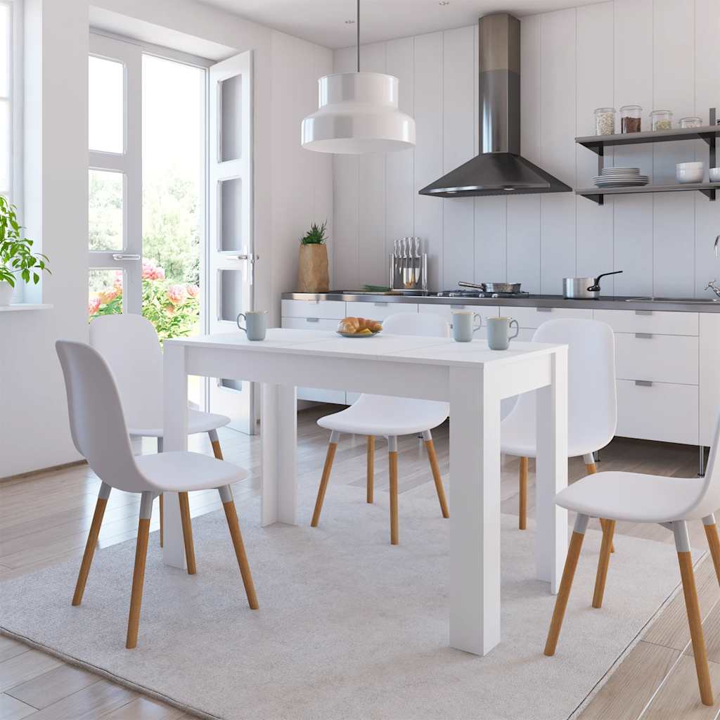 Table à manger Blanc 120x60x76 cm Bois d'ingénierie - XIOS