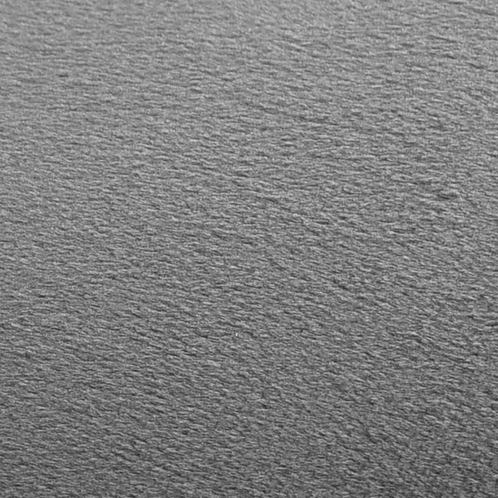 Tabouret Gris foncé et doré Velours 28 x 36 cm