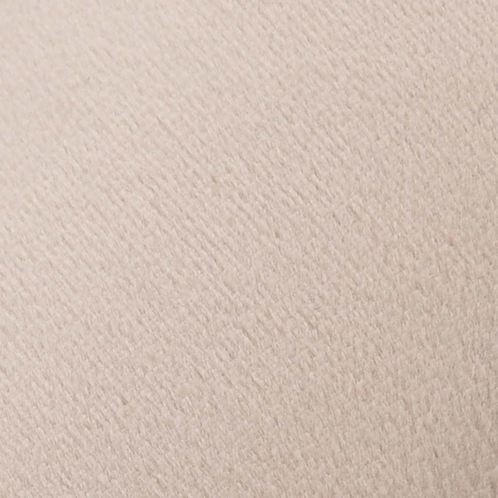 Tabouret Abricot et doré Velours 28 x 36 cm