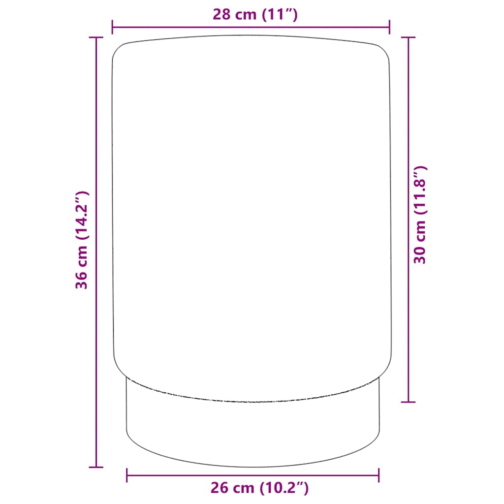 Tabouret Vert moutarde et doré Velours 28 x 36 cm - XIOS