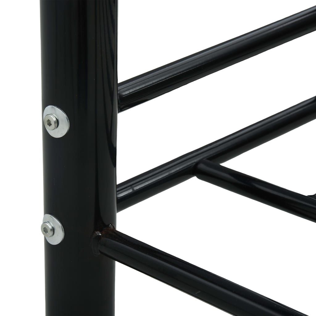 Cadre de lit de repos sans matelas Noir Métal 90x200cm - XIOS