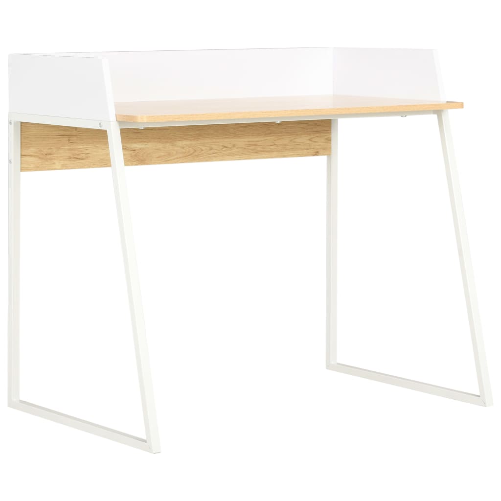 Bureau Blanc et chêne 90x60x88 cm - XIOS