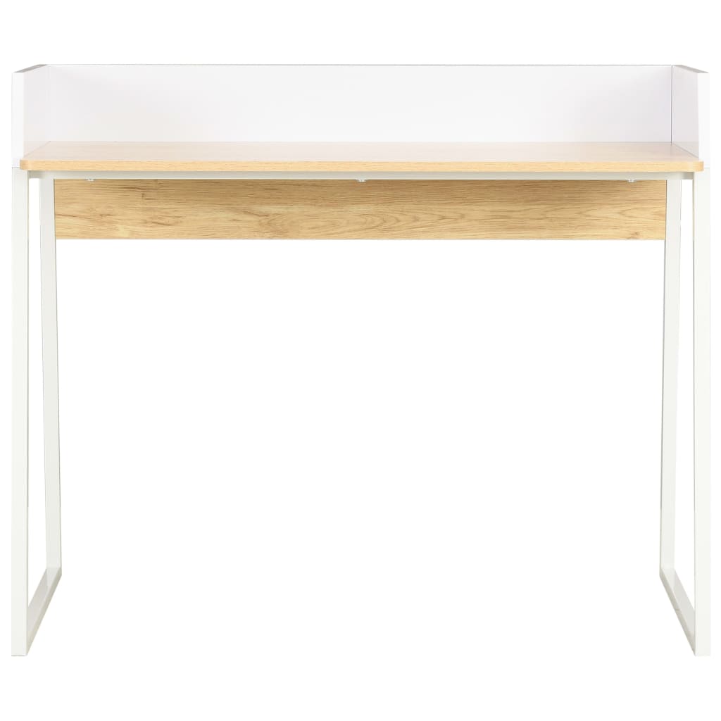 Bureau Blanc et chêne 90x60x88 cm - XIOS