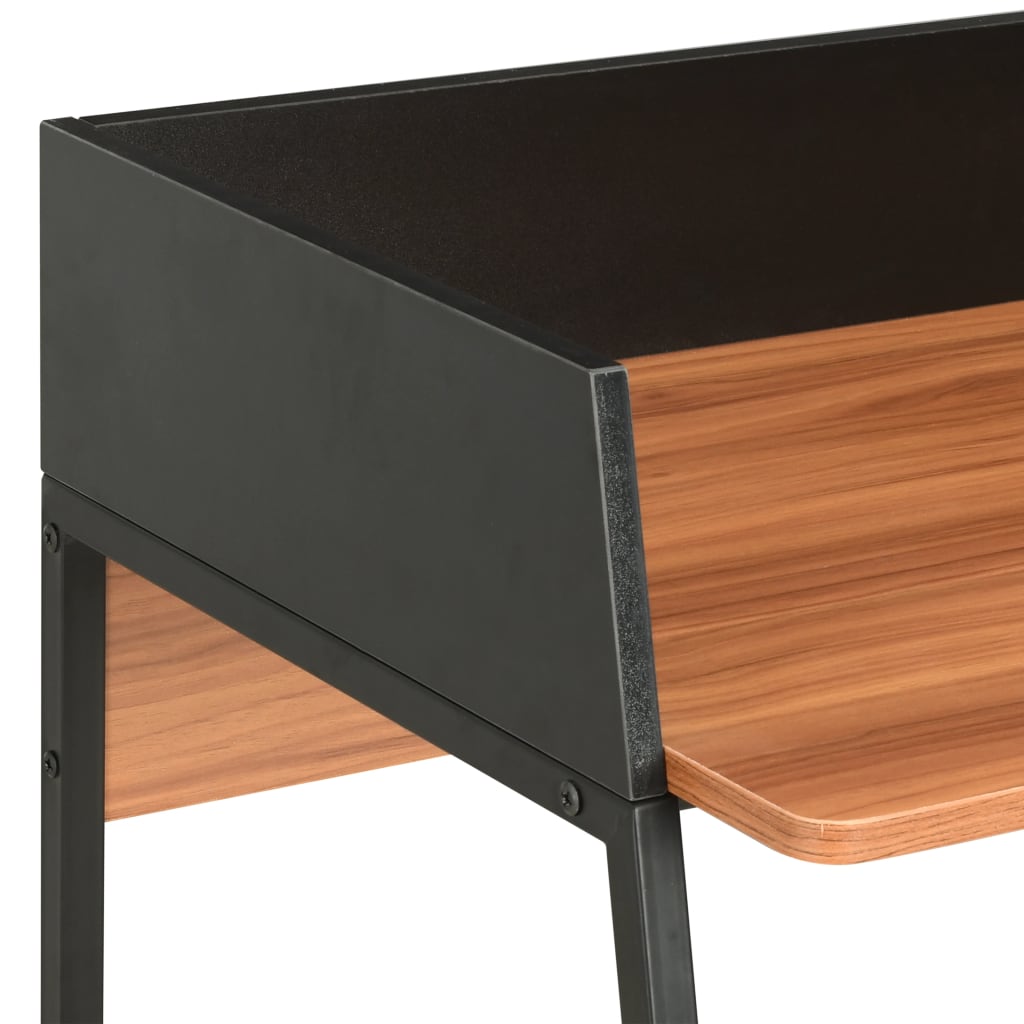 Bureau Noir et marron 90x60x88 cm - XIOS