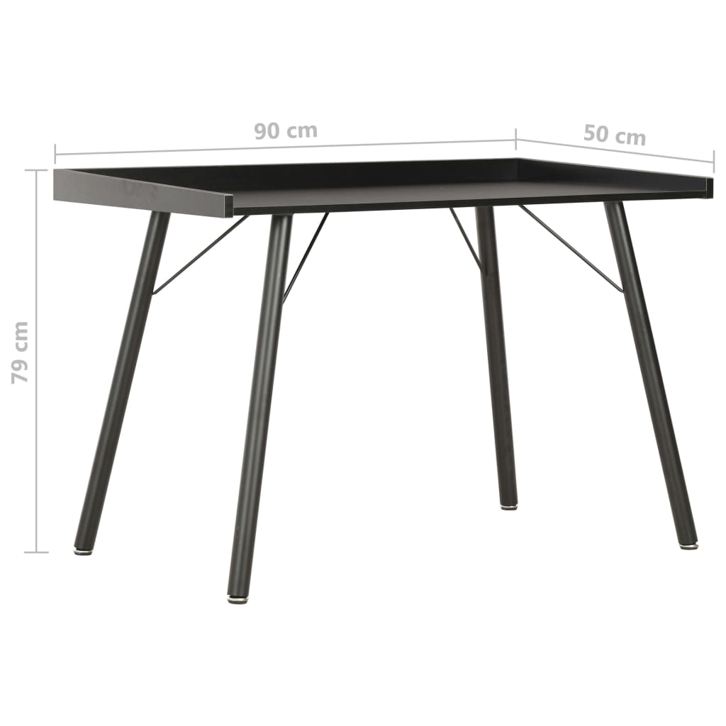 Bureau Noir 90x50x79 cm - XIOS