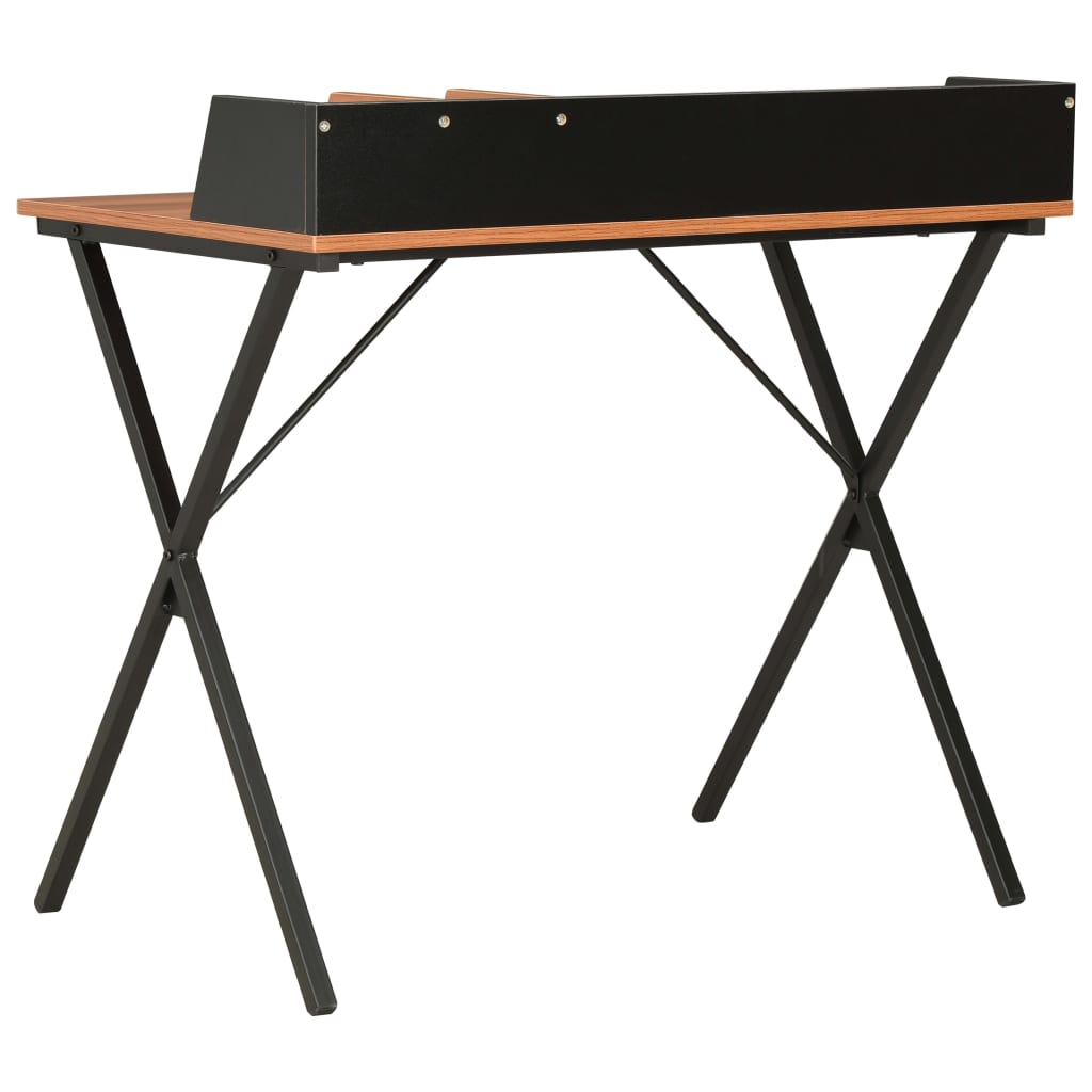 Bureau Noir et marron 80x50x84 cm - XIOS