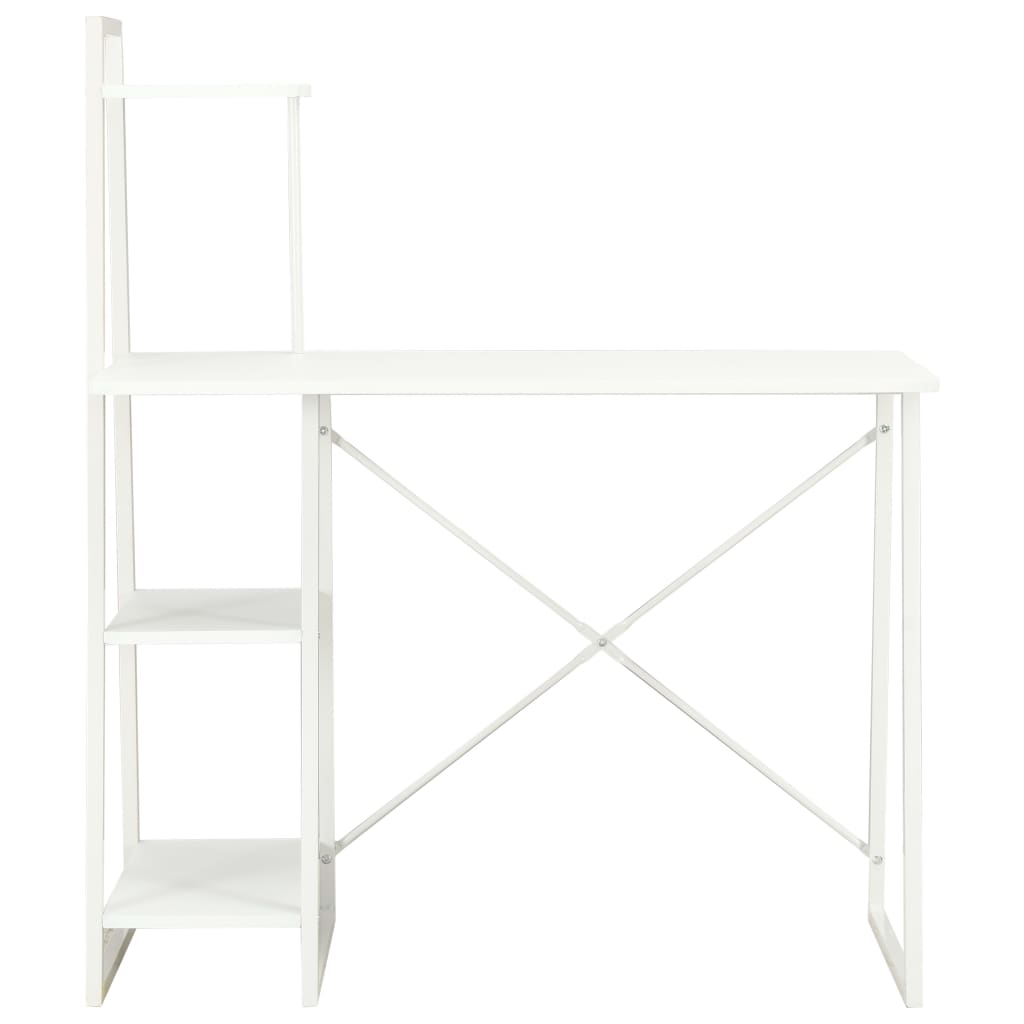 Bureau avec étagère Blanc 102x50x117 cm - XIOS