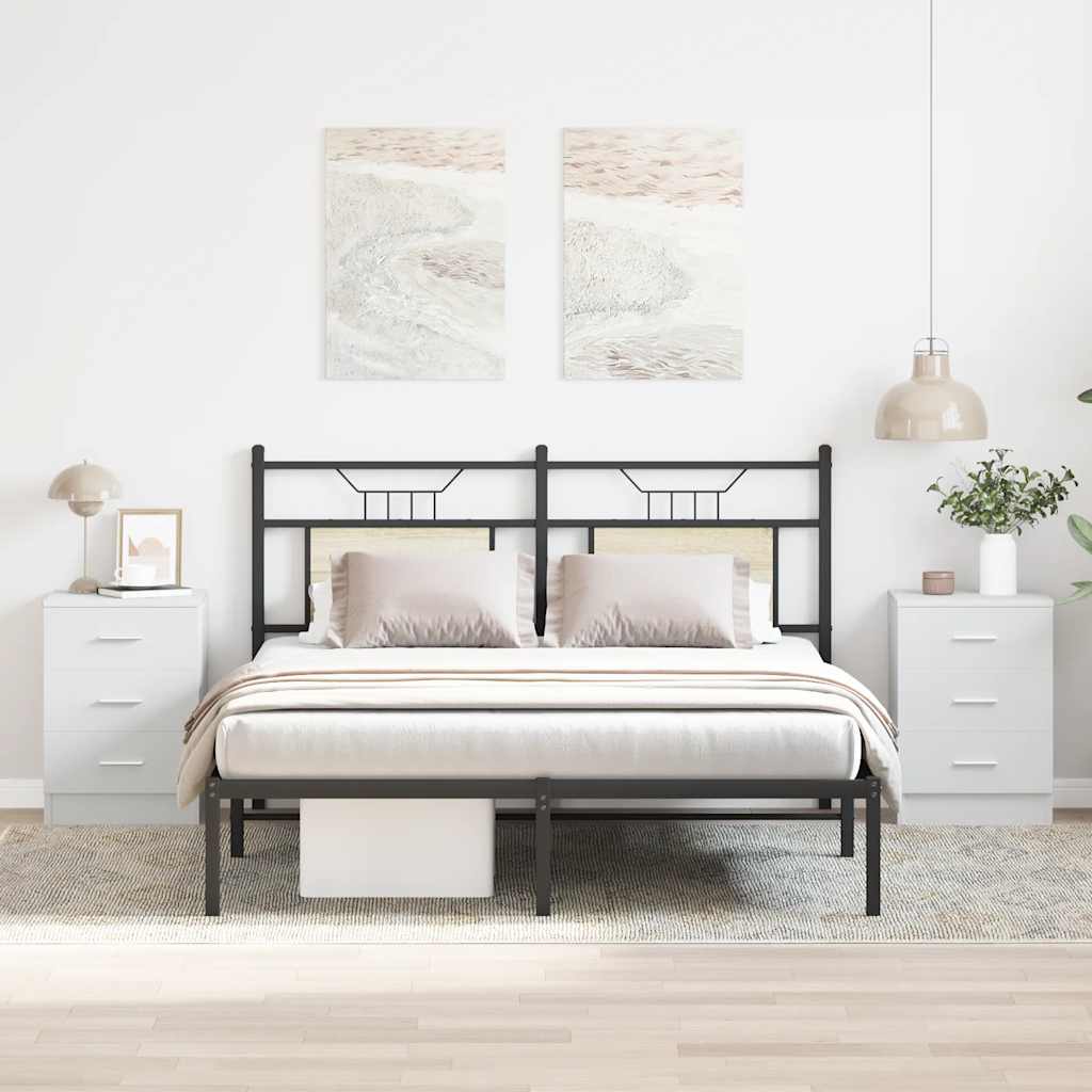 Tables de chevet 2 pcs Blanc 38x35x56 cm Bois d'ingénierie - XIOS