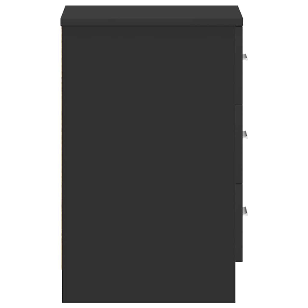 Table de chevet Noir 38 x 35 x 56 cm Bois d'ingénierie - XIOS