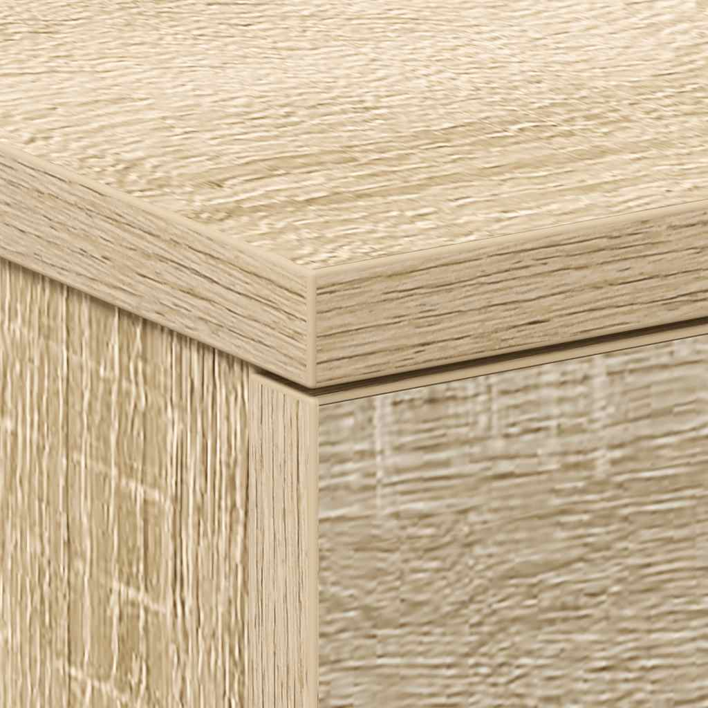 Tables de chevet 2pcs chêne sonoma 38x35x56cm bois d'ingénierie - XIOS