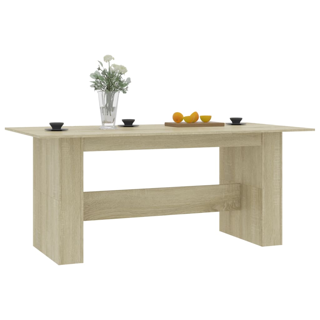 Table à manger Chêne sonoma 180x90x76 cm Bois d’ingénierie - XIOS