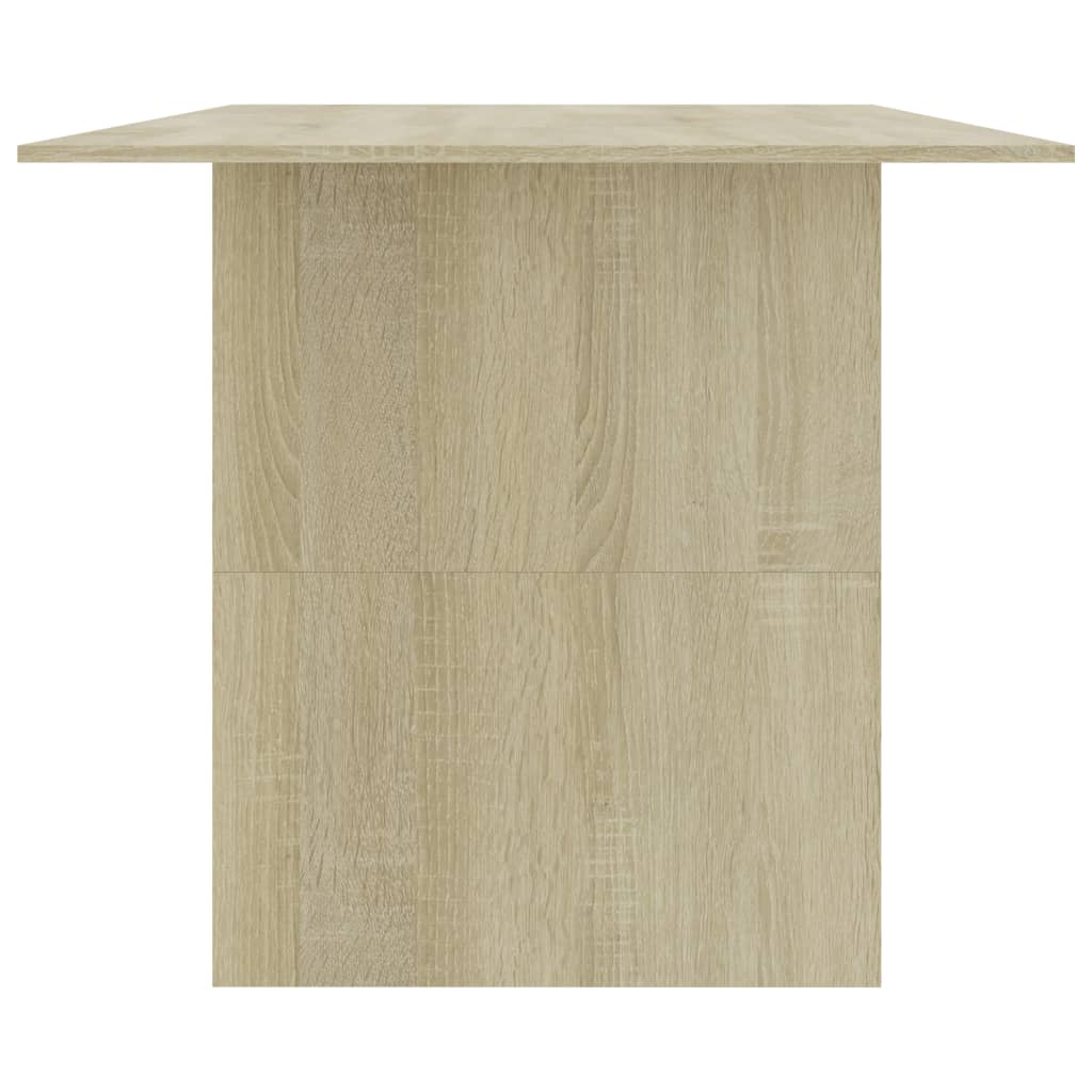 Table à manger Chêne sonoma 180x90x76 cm Bois d’ingénierie - XIOS