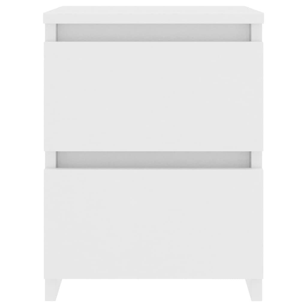 Tables de chevet 2 pcs Blanc 30x30x40 cm Bois d'ingénierie - XIOS