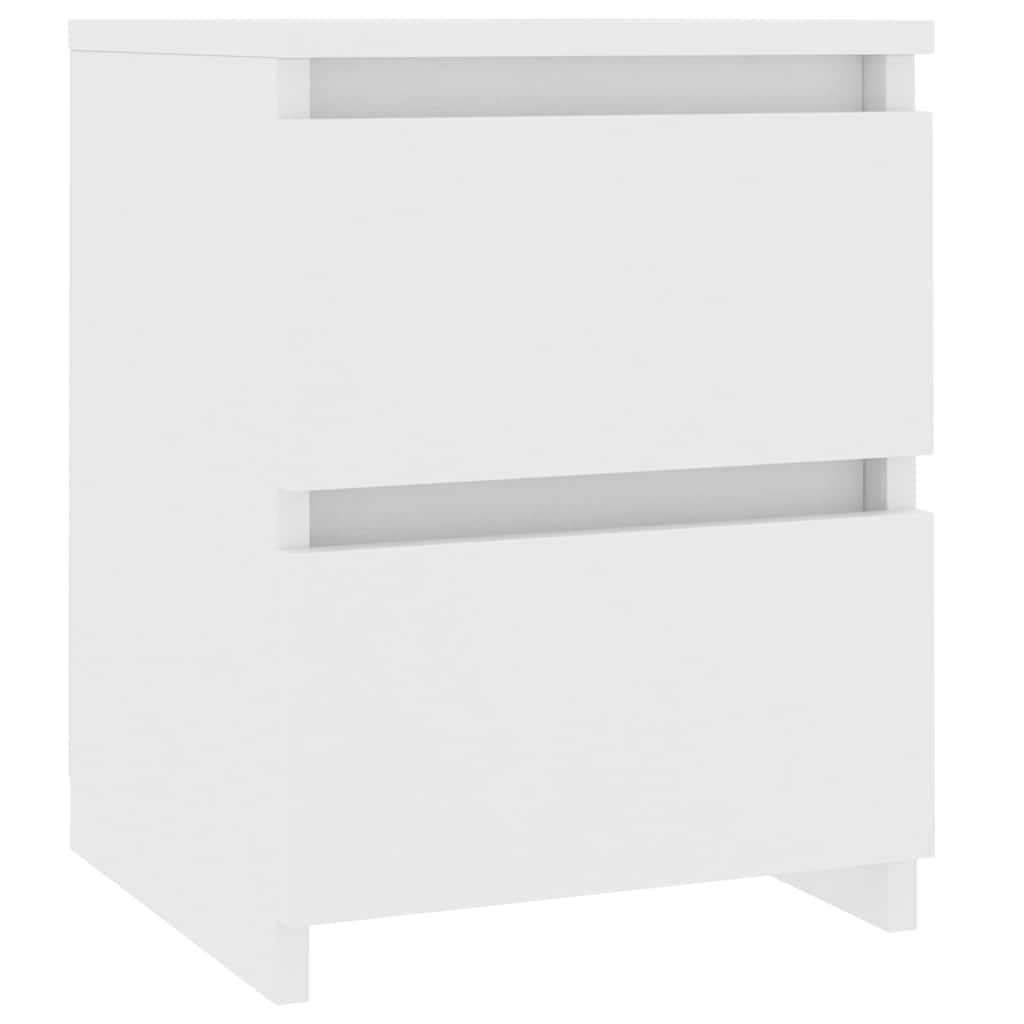 Tables de chevet 2 pcs Blanc 30x30x40 cm Bois d'ingénierie - XIOS