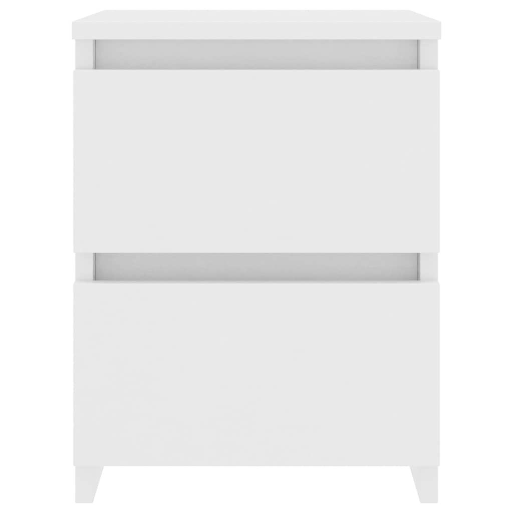 Tables de chevet 2 pcs Blanc 30x30x40 cm Bois d'ingénierie - XIOS
