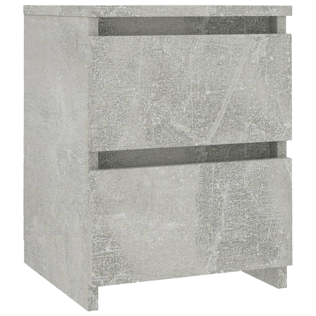 Table de chevet Gris béton 30x30x40 cm Bois d’ingénierie - XIOS