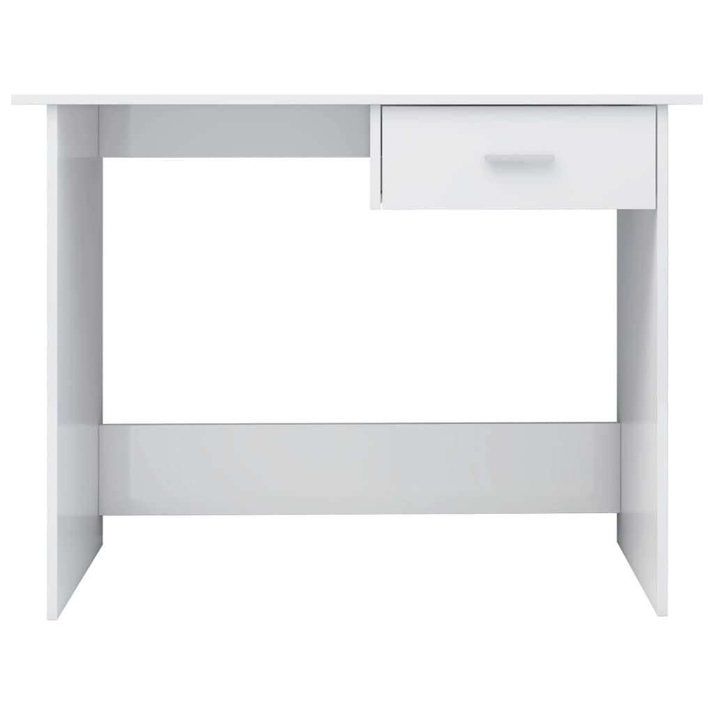 Bureau Blanc brillant 100x50x76 cm Bois d’ingénierie - XIOS