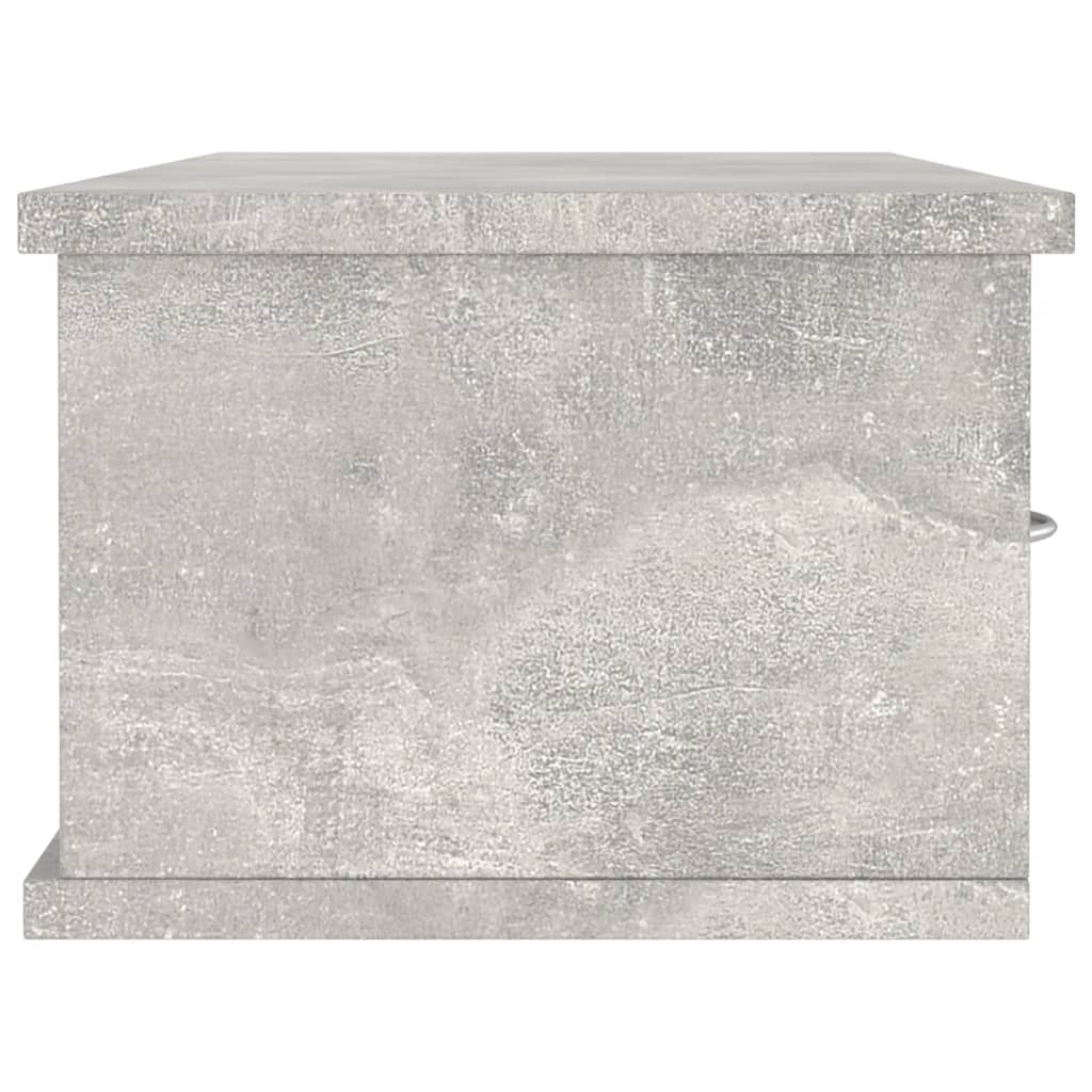 Étagère murale avec tiroirs Gris béton bois d'ingénierie - XIOS