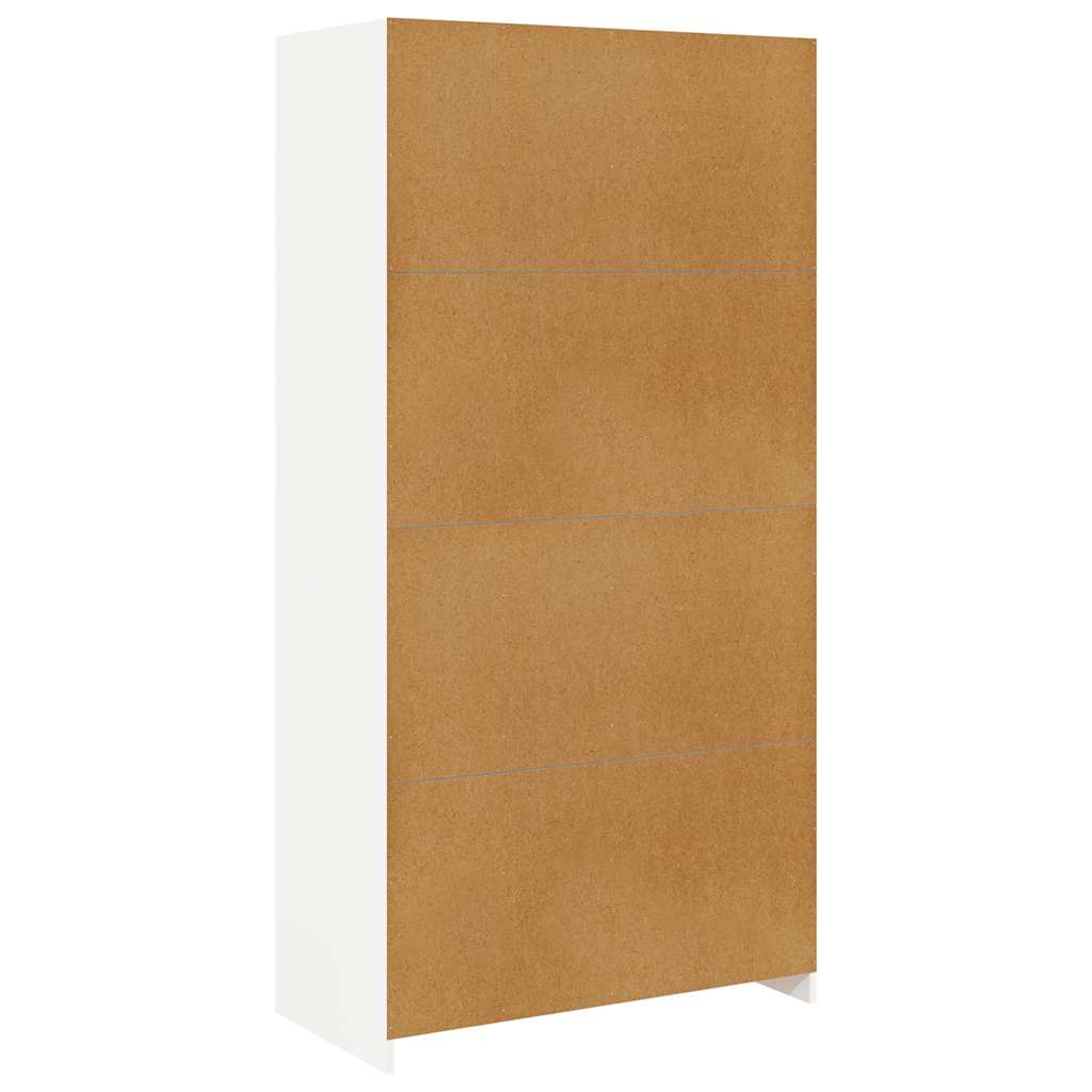 Garde-robe Blanc 100x50x200 cm Bois d'ingénierie - XIOS