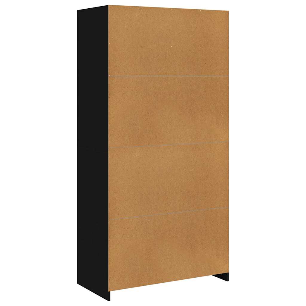 Garde-robe Noir 100x50x200 cm Bois d'ingénierie