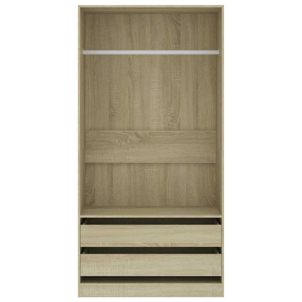 Garde-robe Chêne sonoma 100x50x200 cm Bois d'ingénierie - XIOS