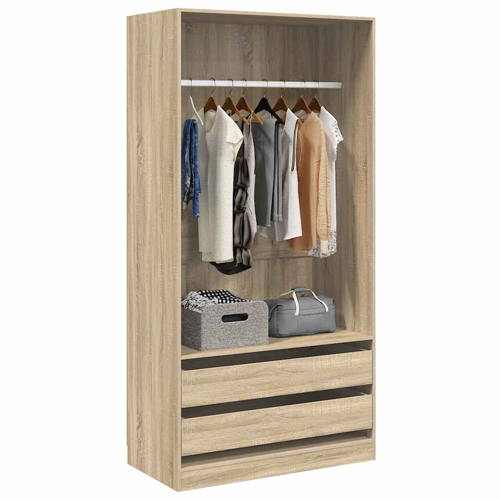 Garde-robe Chêne sonoma 100x50x200 cm Bois d'ingénierie - XIOS