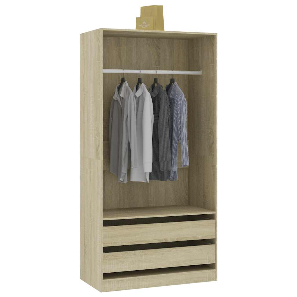 Garde-robe Chêne sonoma 100x50x200 cm Bois d'ingénierie - XIOS