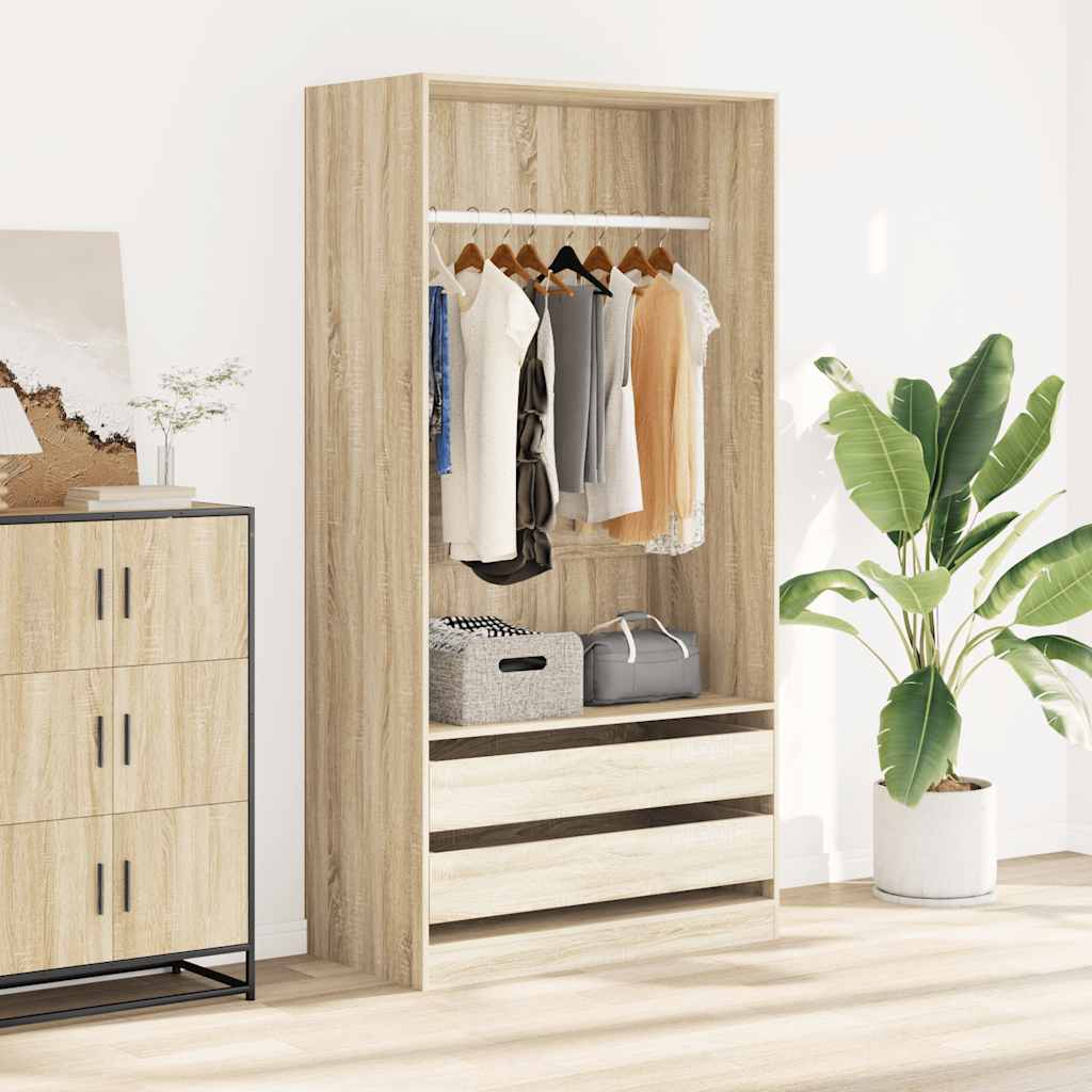 Garde-robe Chêne sonoma 100x50x200 cm Bois d'ingénierie - XIOS