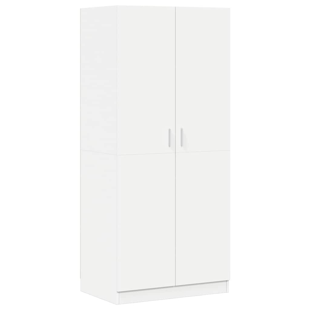Garde-robe Blanc 80x52x180 cm Bois d’ingénierie - XIOS