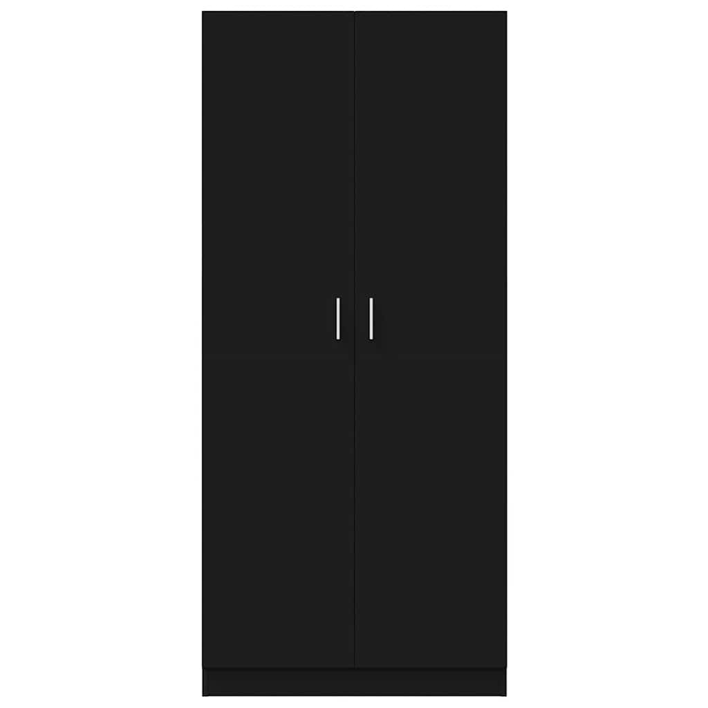 Garde-robe Noir 80x52x180 cm Bois d’ingénierie - XIOS