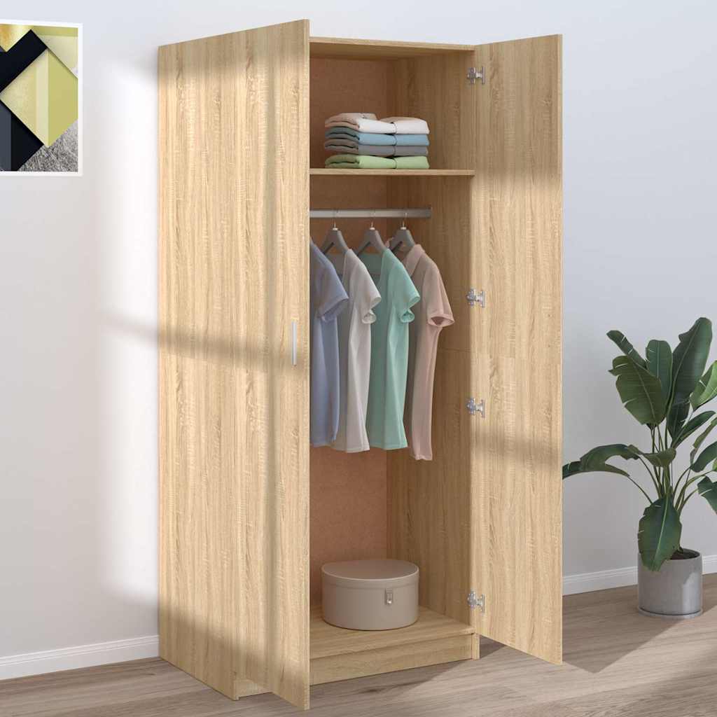 Garde-robe Chêne sonoma 80x52x180 cm Bois d’ingénierie - XIOS