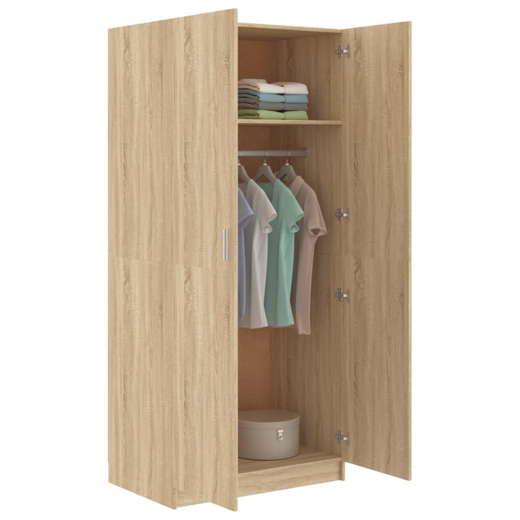 Garde-robe Chêne sonoma 80x52x180 cm Bois d’ingénierie - XIOS