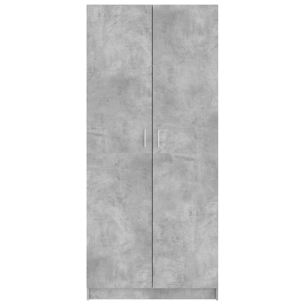 Garde-robe Gris béton 80x52x180 cm Bois d’ingénierie - XIOS