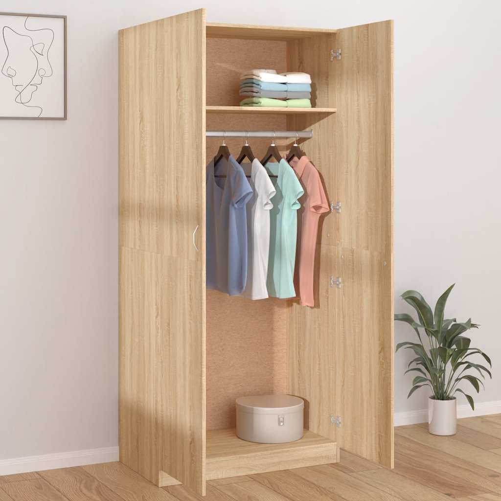 Garde-robe Chêne sonoma 90x52x200 cm Bois d’ingénierie - XIOS