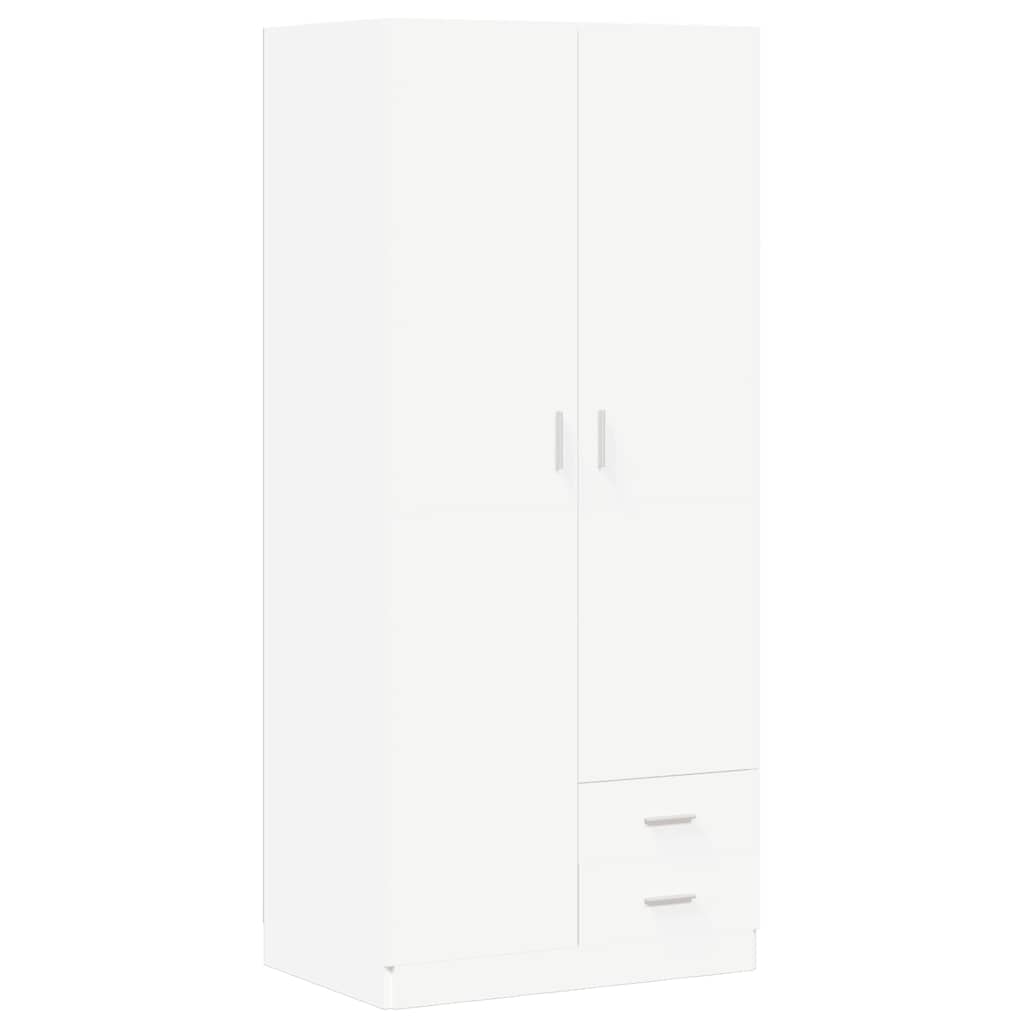 Garde-robe Blanc 80x52x180 cm Bois d’ingénierie - XIOS