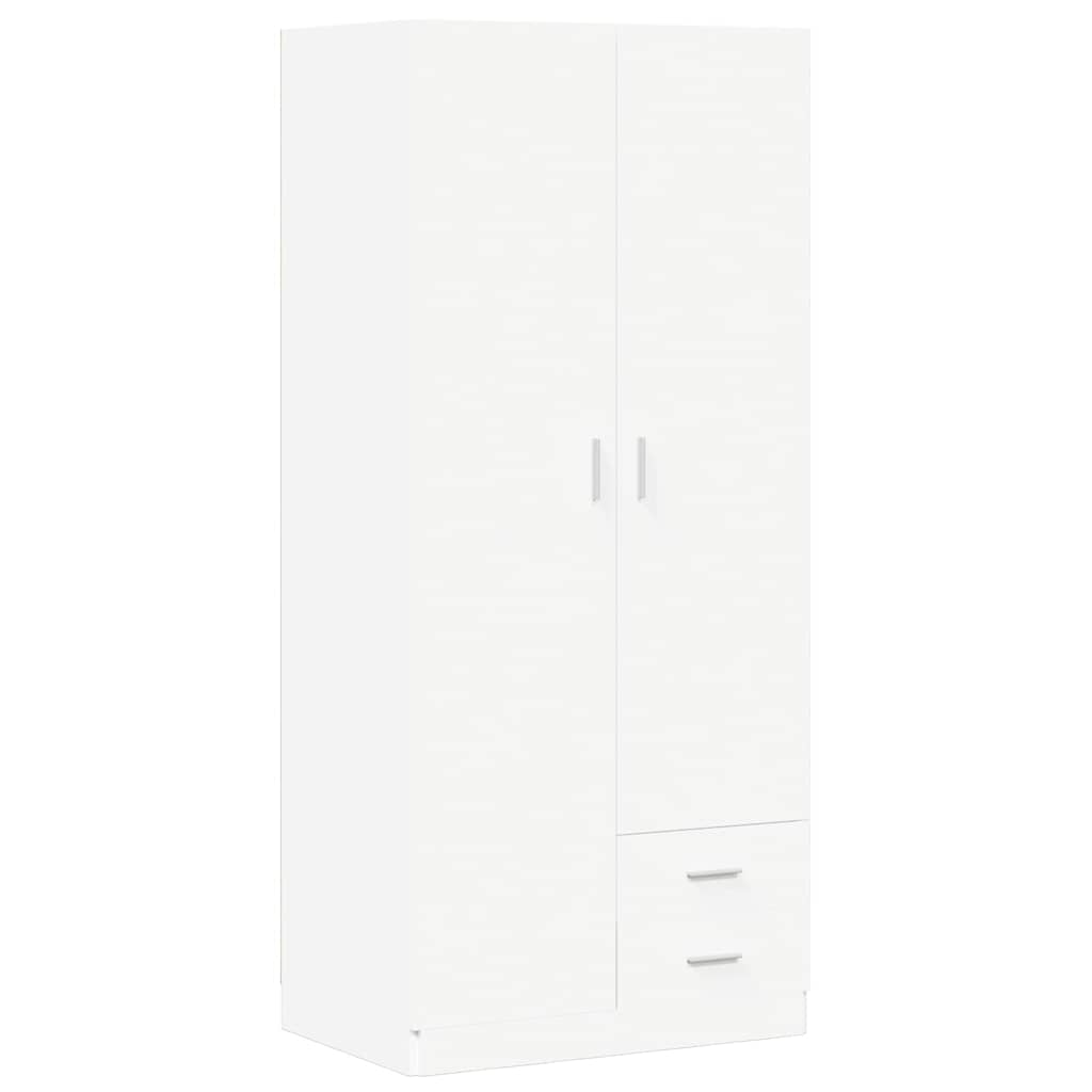 Garde-robe Blanc 80x52x180 cm Bois d’ingénierie