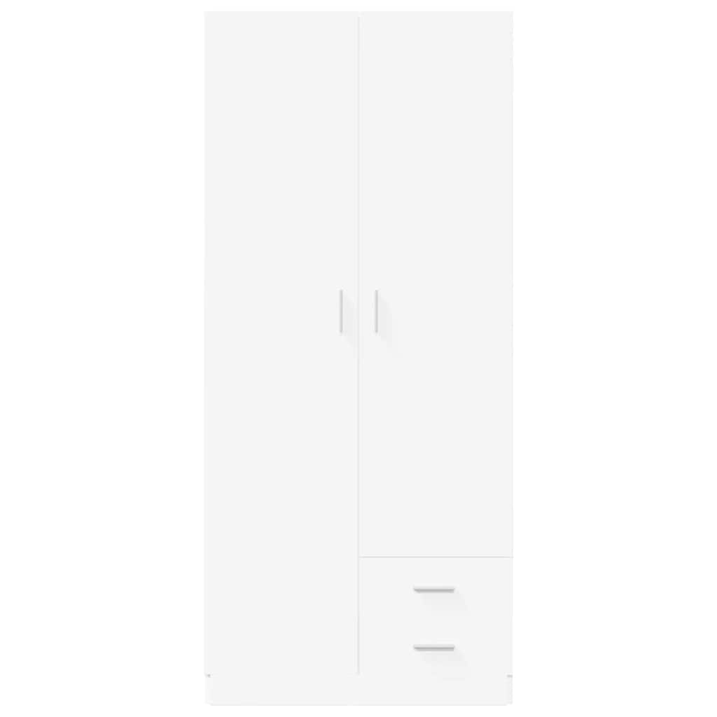 Garde-robe Blanc 80x52x180 cm Bois d’ingénierie - XIOS