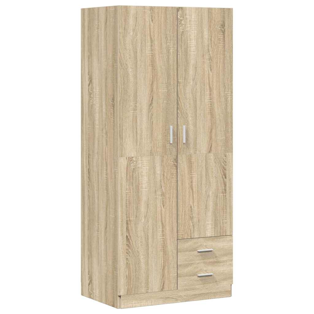 Garde-robe Chêne sonoma 80x52x180 cm Aggloméré